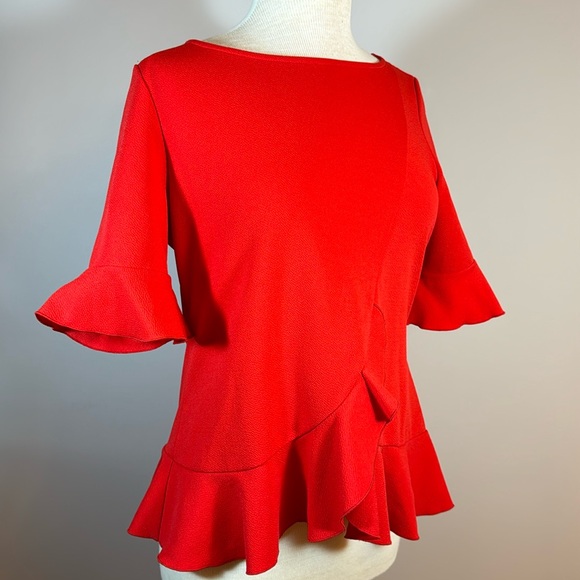 Red Ruffle Top - Picture 4 of 11